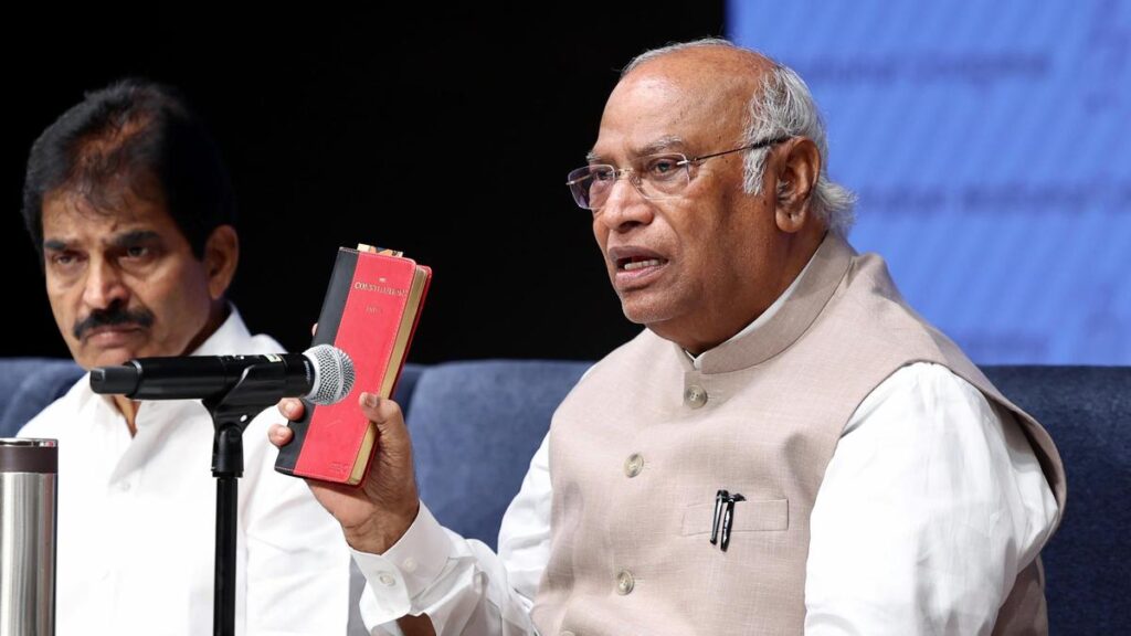 Will fight tooth and nail if any word is touched in Constitution: Kharge