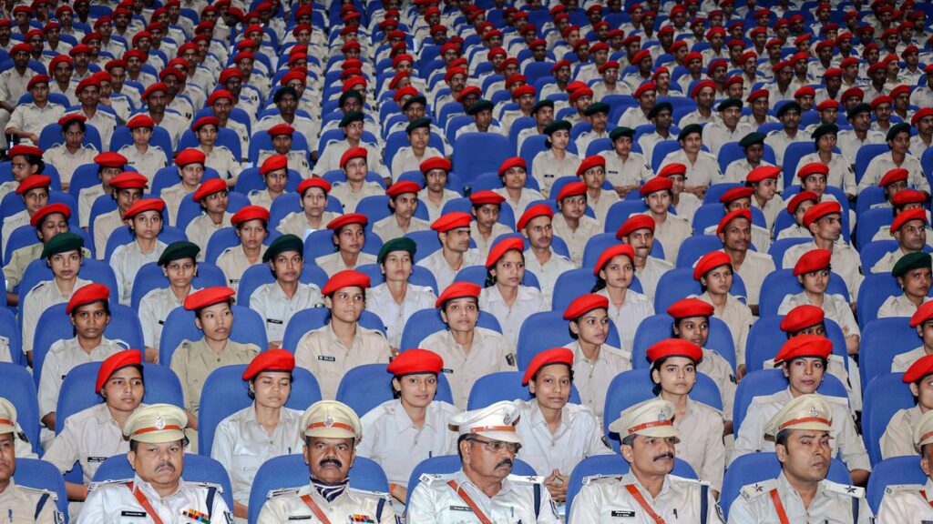 CM Nitish Kumar hands over job letters to 21,391 police constables