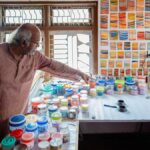 A rare behind the scenes look at artist Balan Nambiar’s home studio in Bengaluru