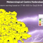 Thunderstorm alert in seven Telangana districts on July 18