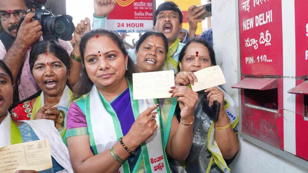 Kavitha criticises Revanth Reddy for remarks on KCR, launches postcard campaign for poll promises