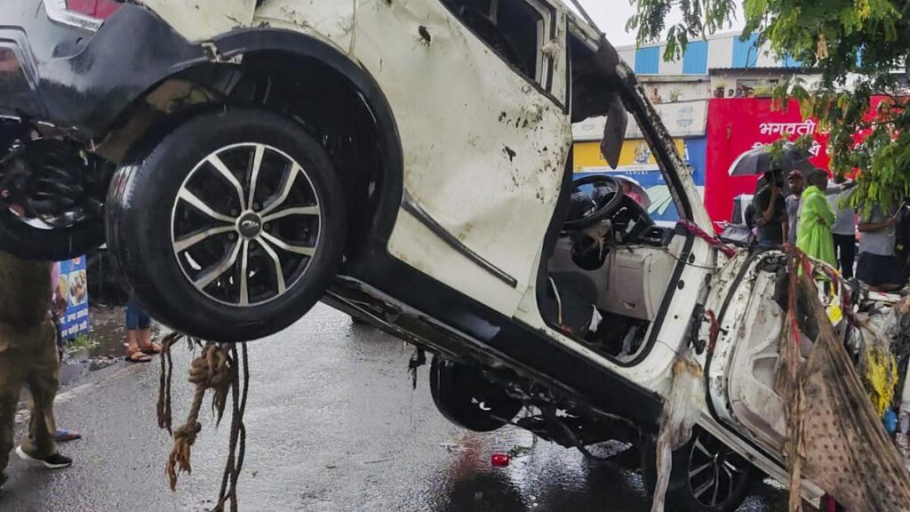Four of a family, including new born died after car fell in a canal in Haldwani