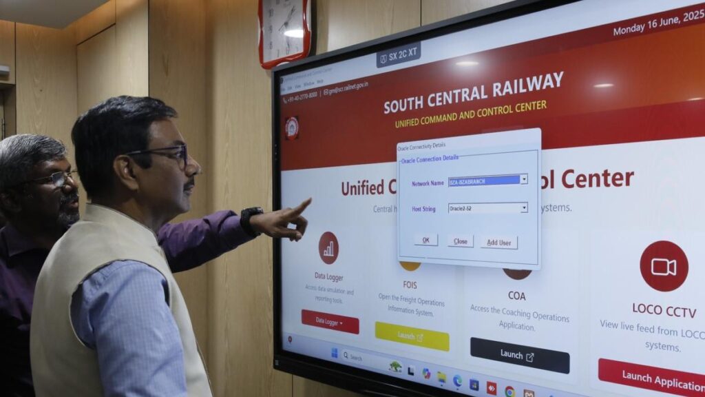 Command & Control Centre launched at SCR’s Rail Nilayam in Secunderabad to improve monitoring and co-ordination during emergencies 