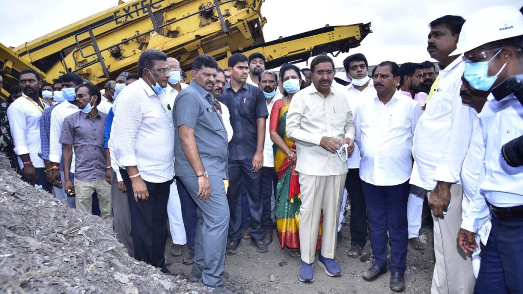 Minister inaugurates ₹12 crore biomining project in Anantapur