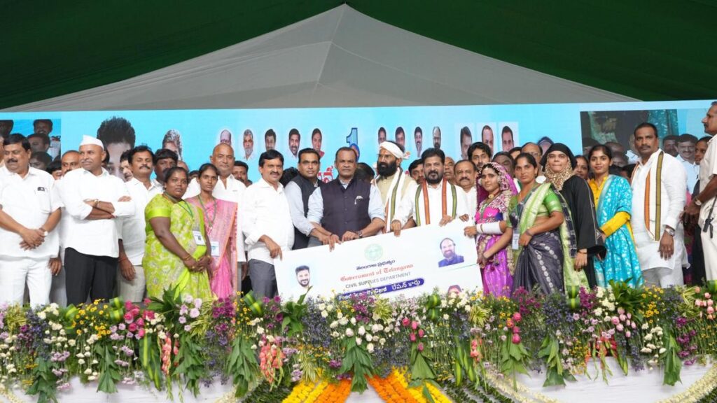 CM launches new ration cards; 80% of Telangana now gets free fine rice