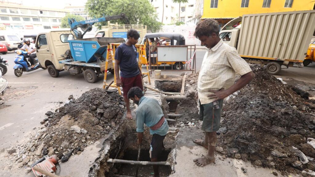 Avadi residents flag delay in construction of underground sewer lines