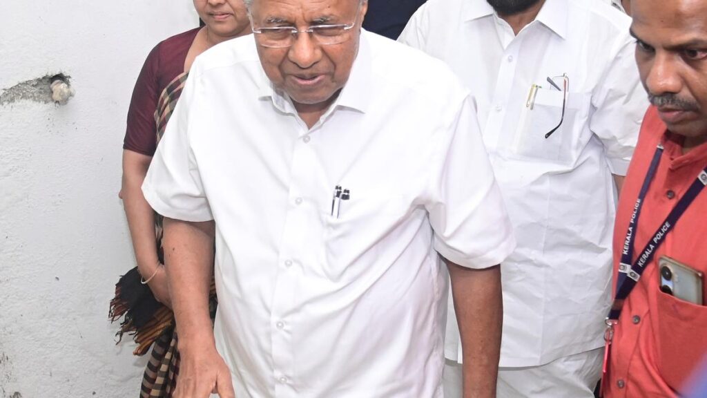 Kerala CM arrived after treatment in the U.S.