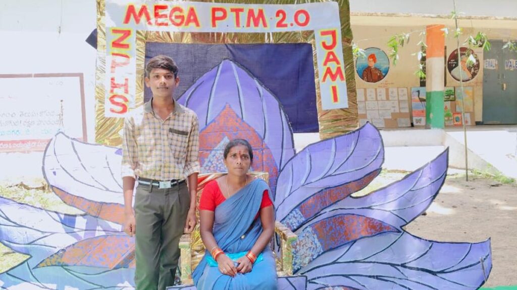Selfie points, games ensure festive vibe at Parent-Teacher meet in Vizianagaram