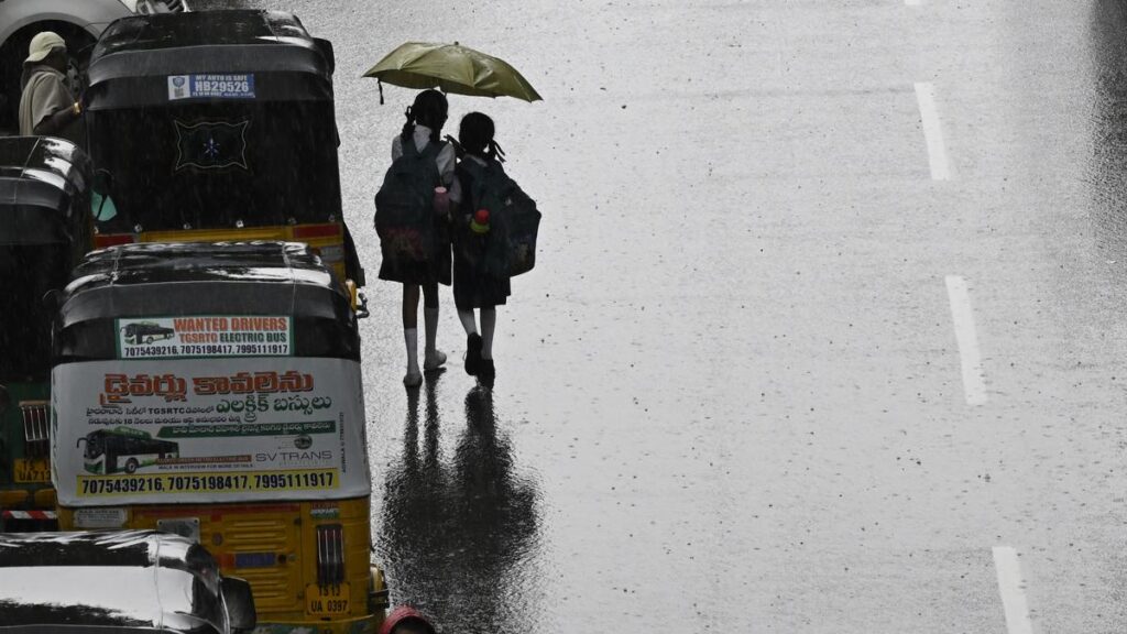 Hyderabad Weather July 26 | City wakes to morning rain, waterlogging slows traffic in multiple areas