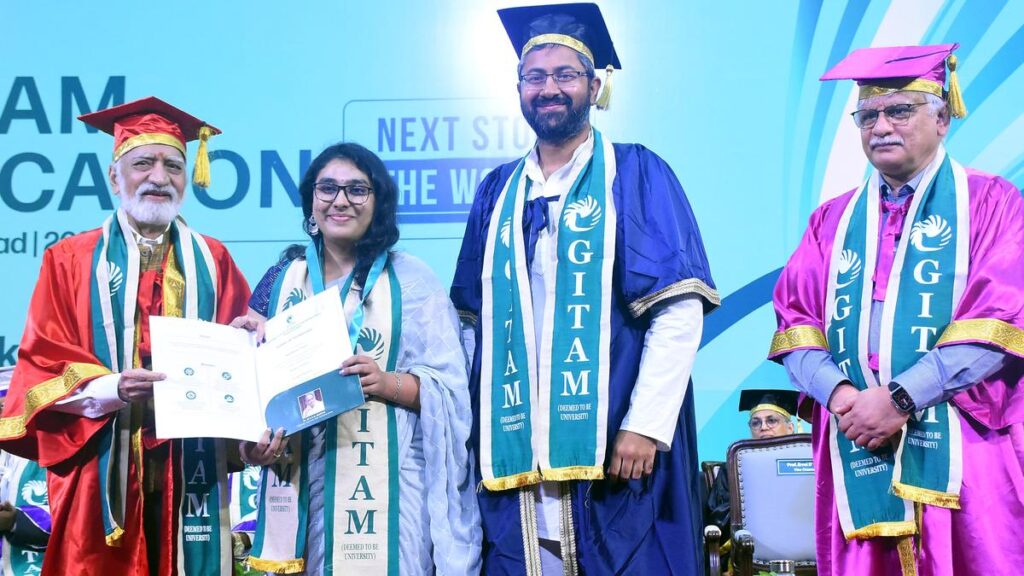 Remain adaptable, embrace evolving technologies and develop a growth mindset, graduating students at GITAM told