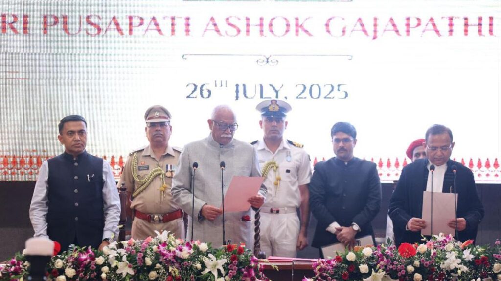 CM Naidu congratulates Ashok Gajapathi Raju on being sworn in as Goa Governor 
