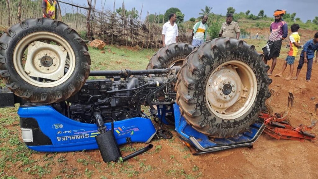 Teenager dies after the tractor he was sitting overturned