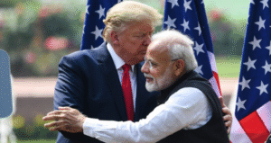 Modi meets with Trump.