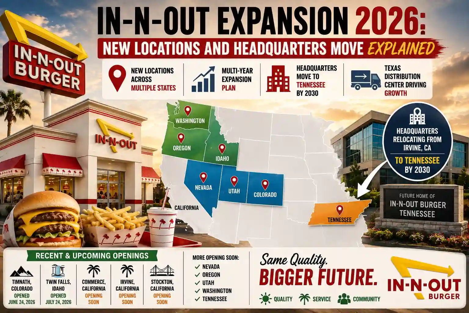 In-N-Out News: Big 2026 Expansion And HQ Move